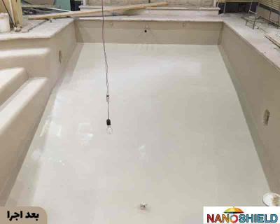 آب بندی استخر کاشی کاری شده